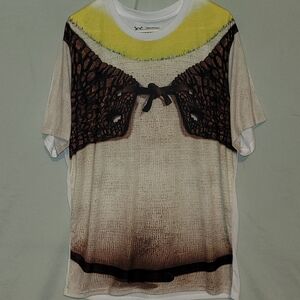 Dreamworks Graphic T-Shirt with Shrek Body Printed, Green White Brown, M Or XL